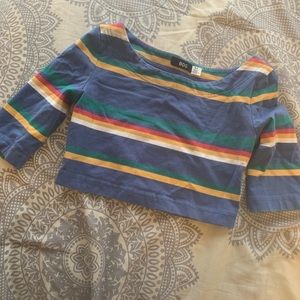 Cute color block crop top! Size small